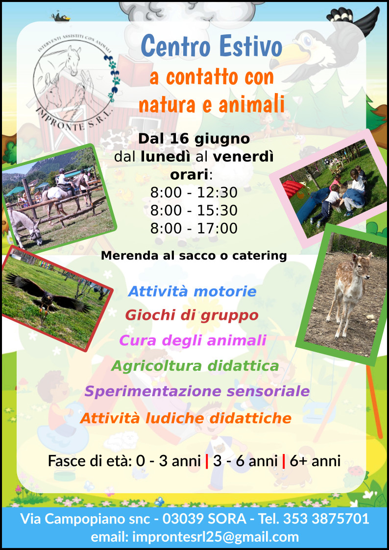 Centro estivo Sora 2025